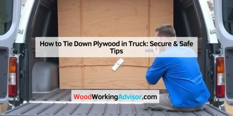 How to Tie Down Plywood in Truck