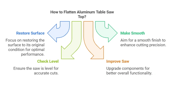 How to Flatten Aluminum Table Saw Top