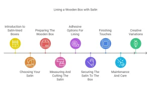 How to Line a Wooden Box With Satin