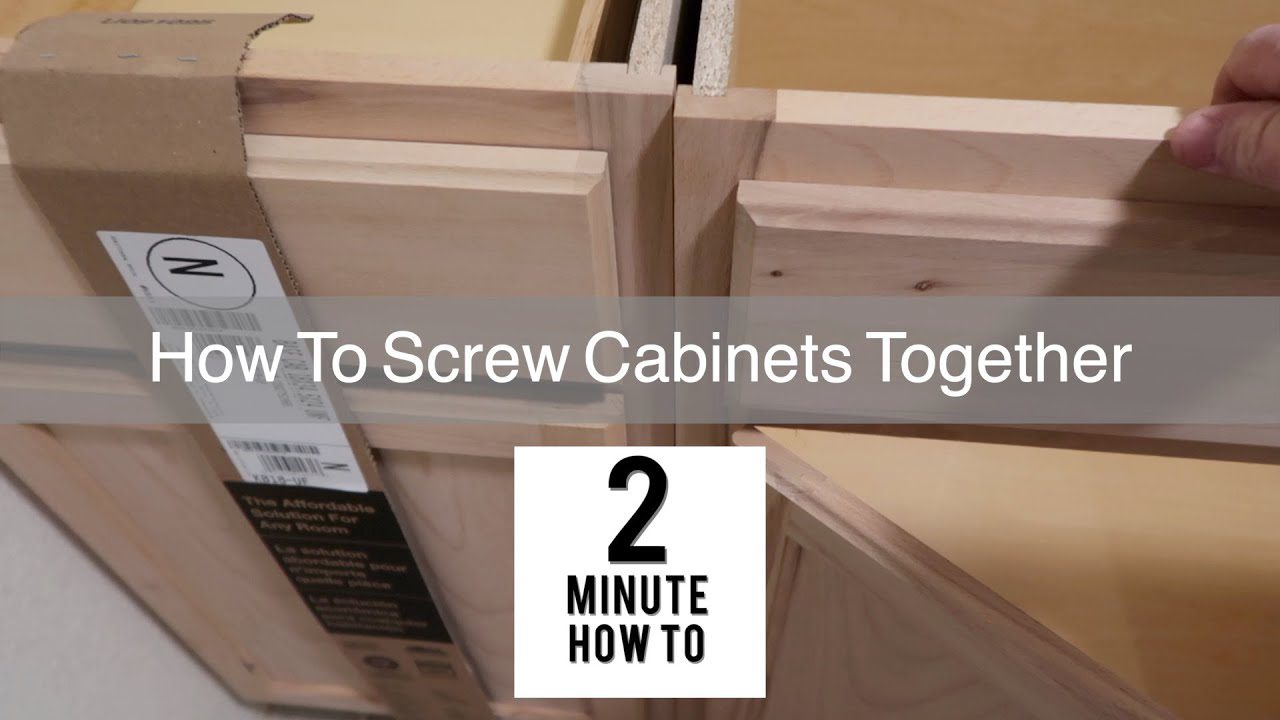 What Size Screws to Attach Cabinets Together