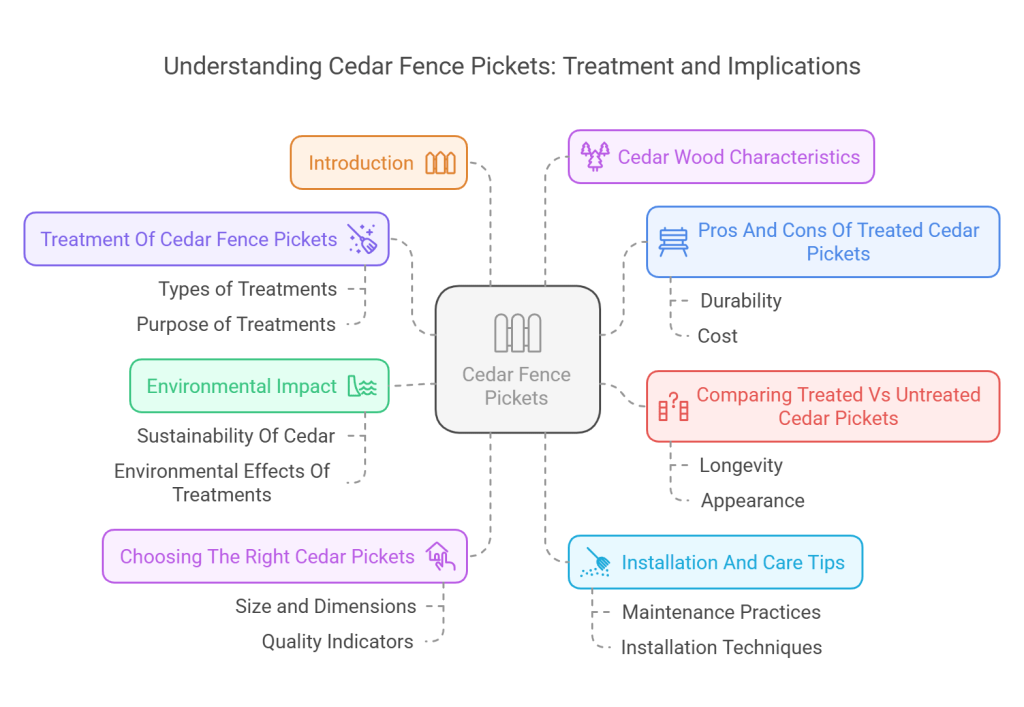 Are Cedar Fence Pickets Treated
