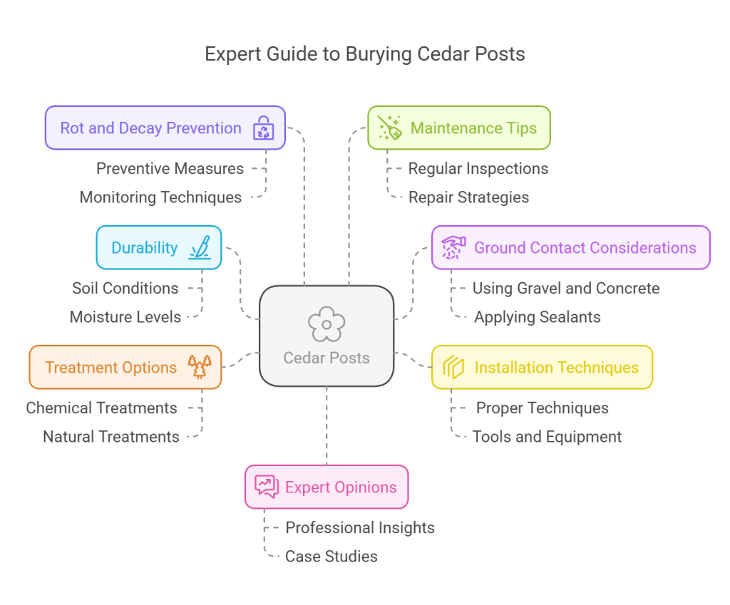 Can Cedar Post Be Buried in the Ground