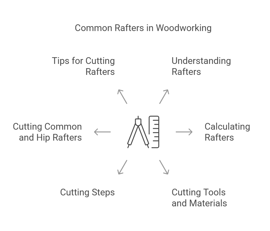 Tools And Materials For Cutting Common Rafters