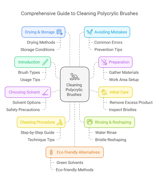 How to Clean Polycrylic Brush