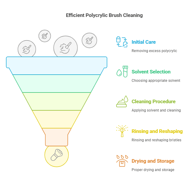 How to Clean Polycrylic Brush