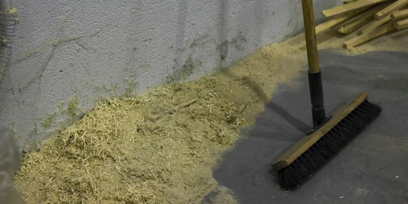 How to Clean Up Sawdust