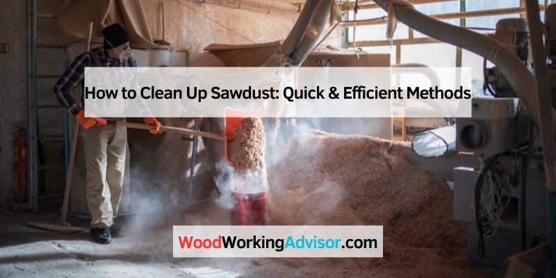 How to Clean Up Sawdust