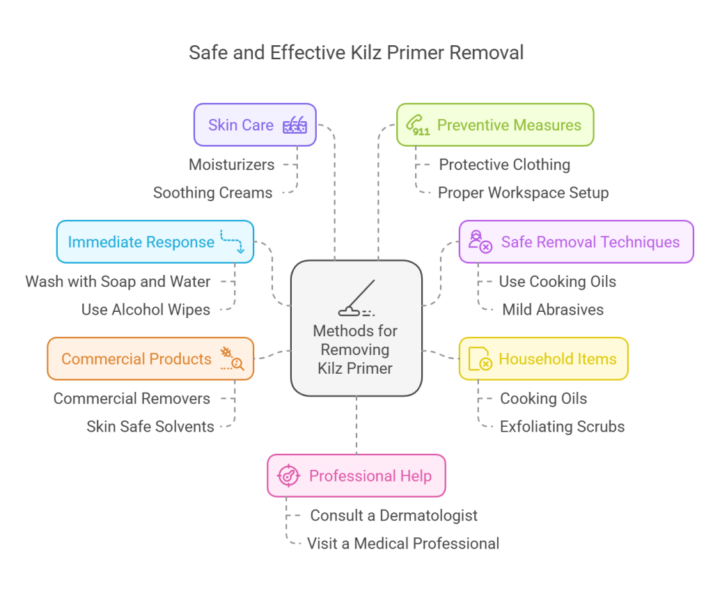 How to Get Kilz Primer off Skin