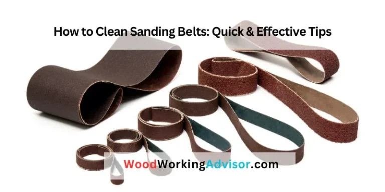How to Clean Sanding Belts