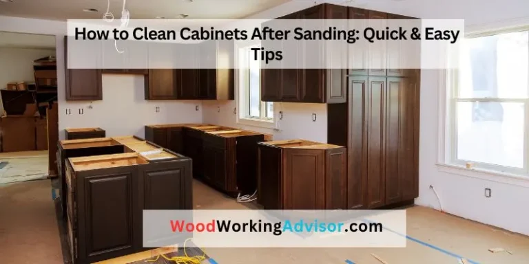 How to Clean Cabinets After Sanding