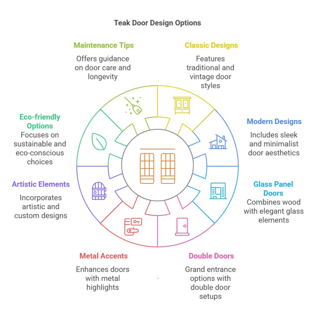 12 Stunning Teak Wood Main Door Designs for Homes