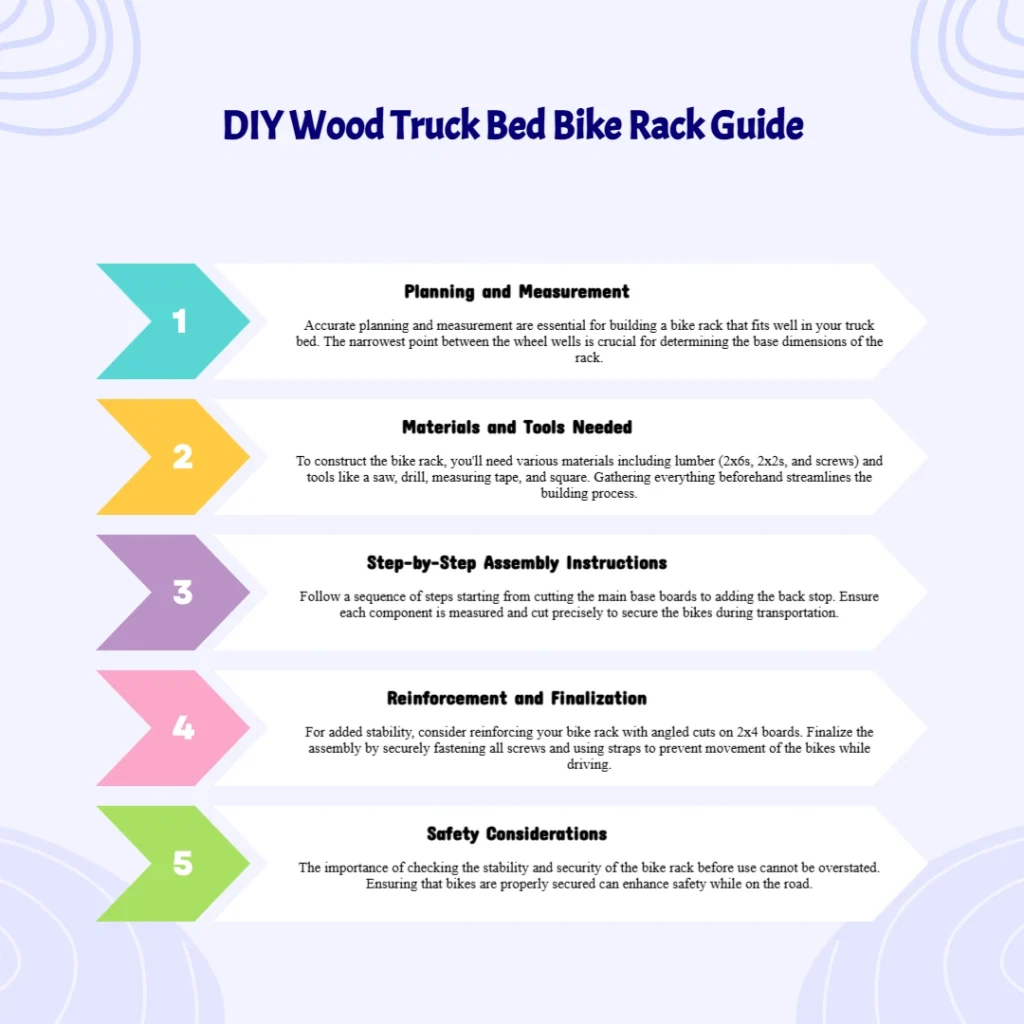 DIY Wood Truck Bed Bike Rack