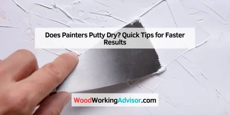 Does Painters Putty Dry