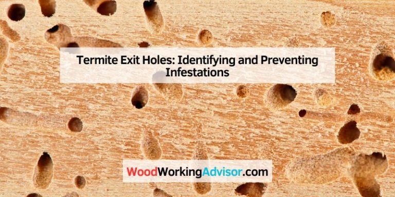 Termite Exit Holes