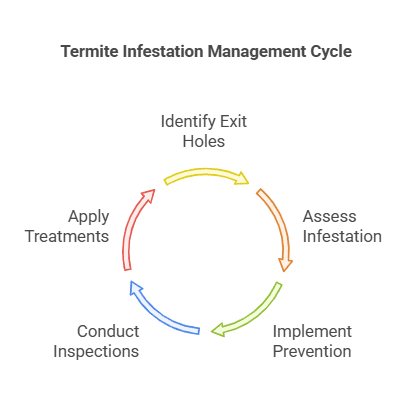 Termite Exit Holes