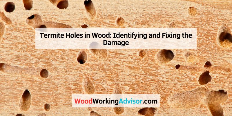 Termite Holes in Wood