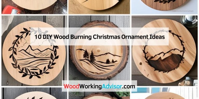 10 DIY Wood Burning Christmas Ornament Ideas