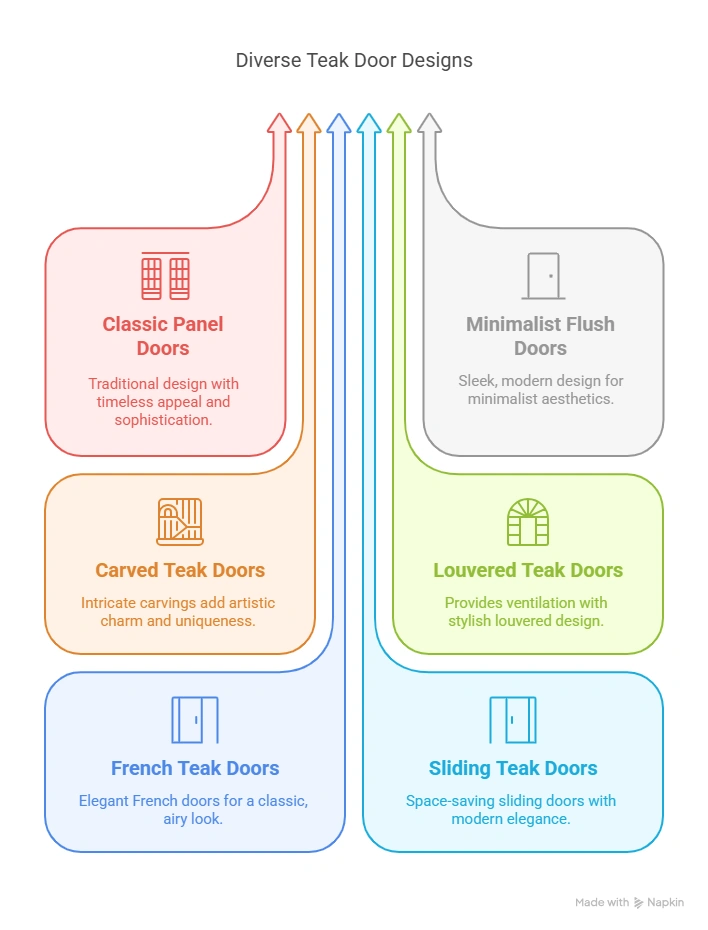 10 Elegant Simple Teak Wood Door Design Ideas for a Timeless Look