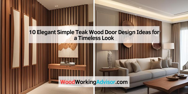 10 Elegant Simple Teak Wood Door Design Ideas for a Timeless Look