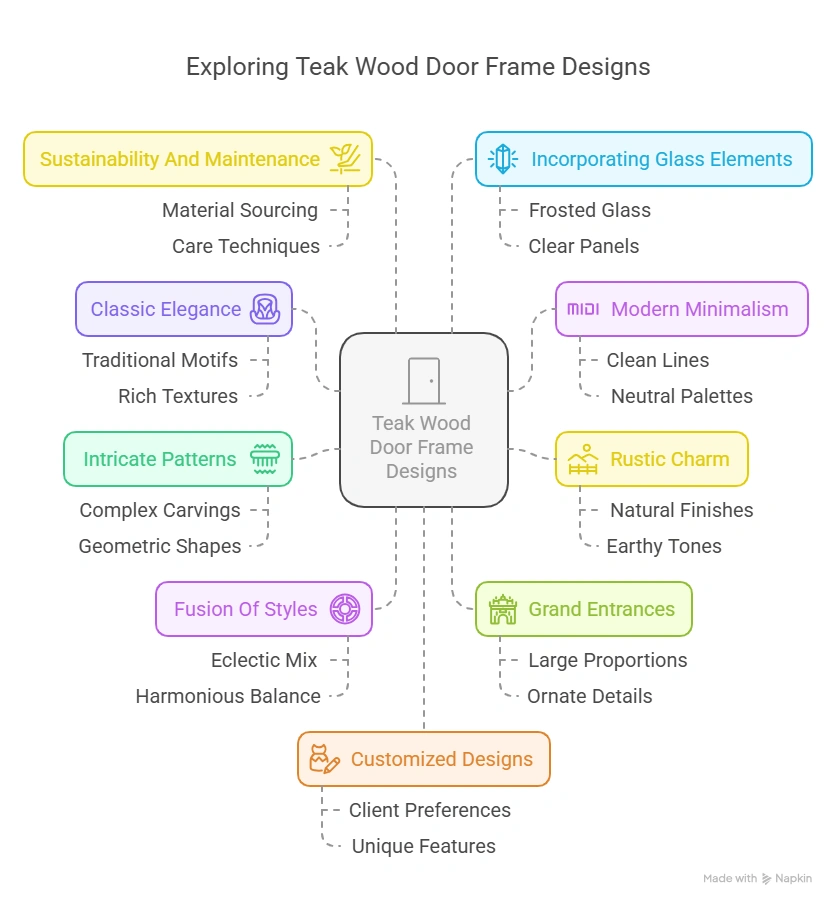 8 Gorgeous Teak Wood Main Door Frame Designs to Make Your Entry Stand Out