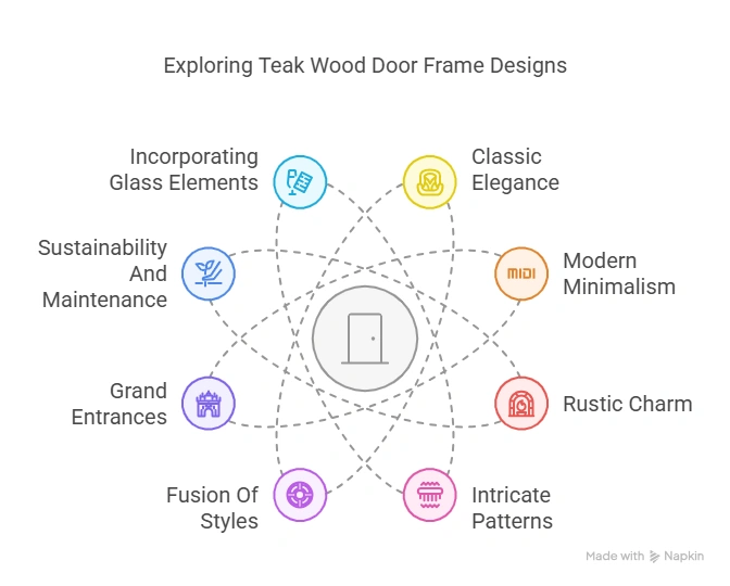 8 Gorgeous Teak Wood Main Door Frame Designs to Make Your Entry Stand Out