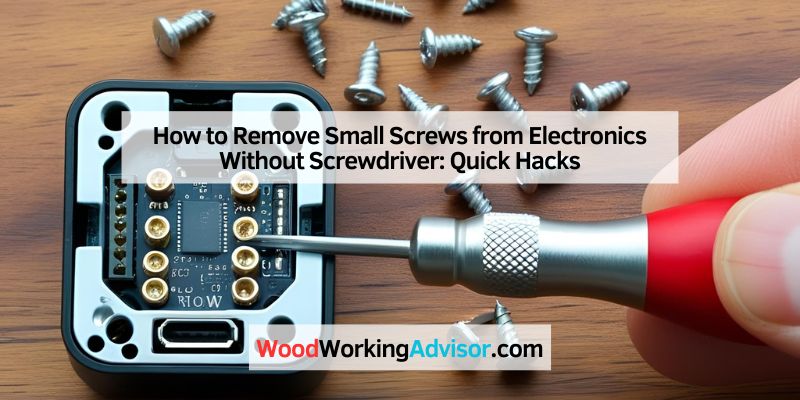 How to Remove Small Screws from Electronics Without Screwdriver: Quick Hacks