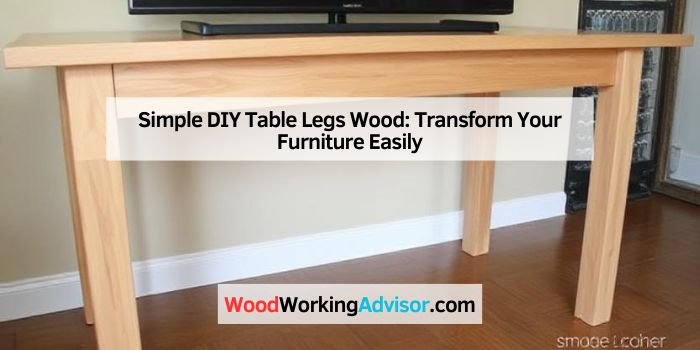 Simple DIY Table Legs Wood: Transform Your Furniture Easily
