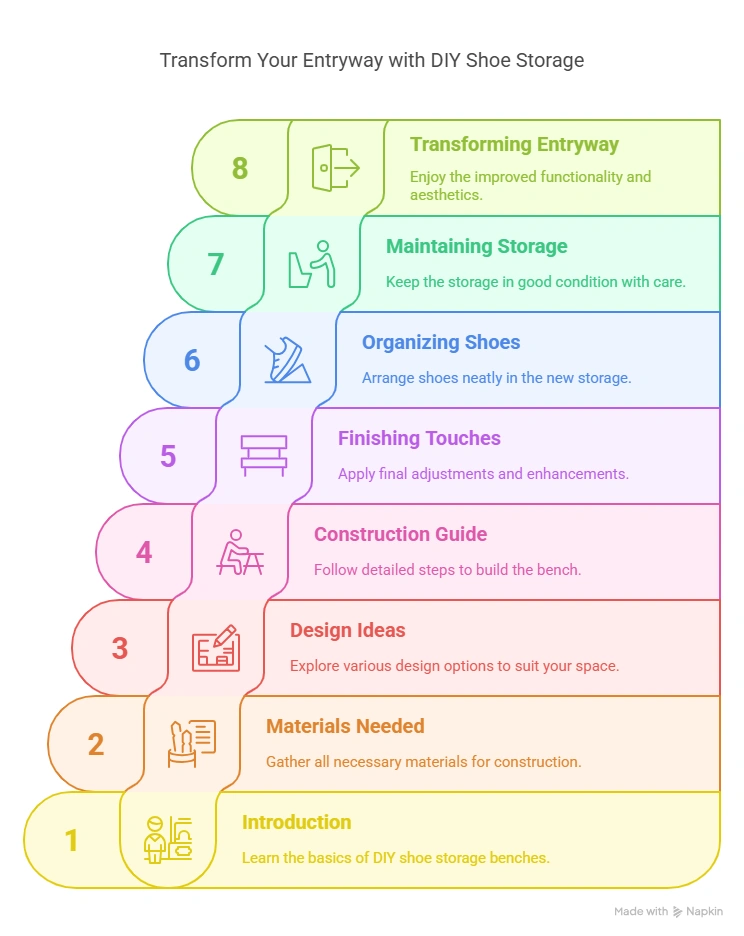 DIY Bench Shoe Storage: Transform Your Entryway Today