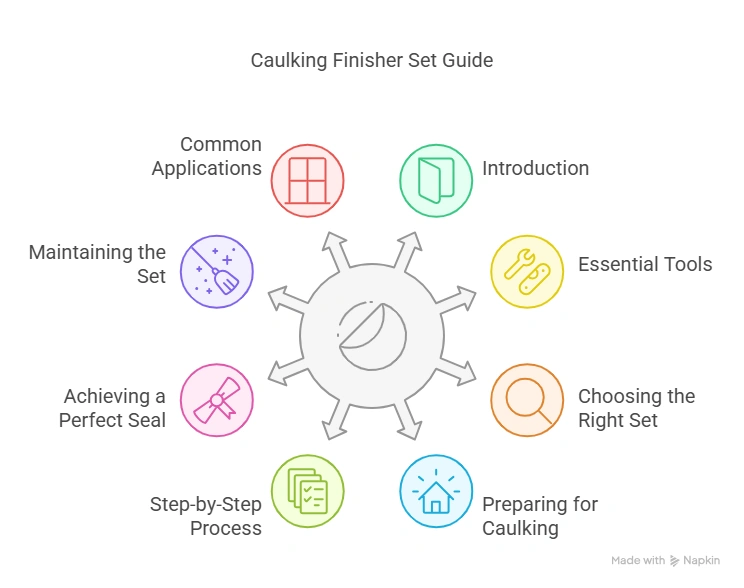 Easy Caulking Finisher Set: Achieve Perfect Seals Effortlessly
