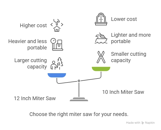 Miter Saw 12 Inch Vs 10 Inch: Which One Should You Choose?