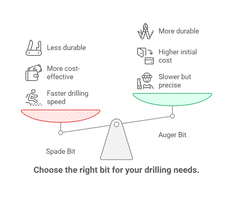 Spade Bit Vs Auger Bit