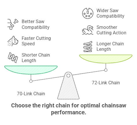 Choose the right chain for optimal chainsaw perfomance.