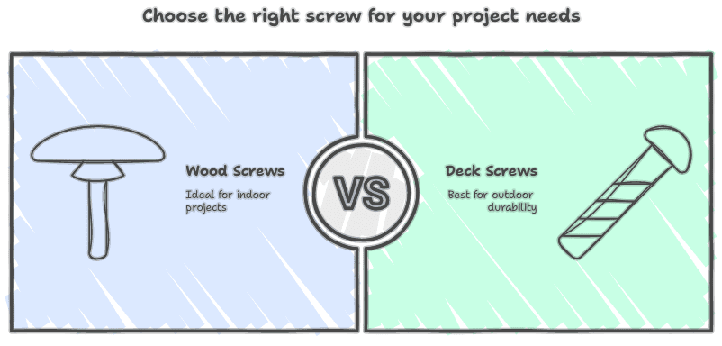 Choose the right screw for your projects needs