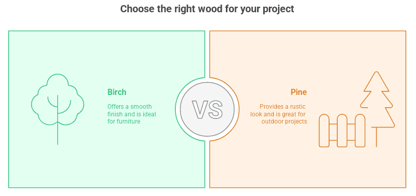 Choose the right wood for yout projects