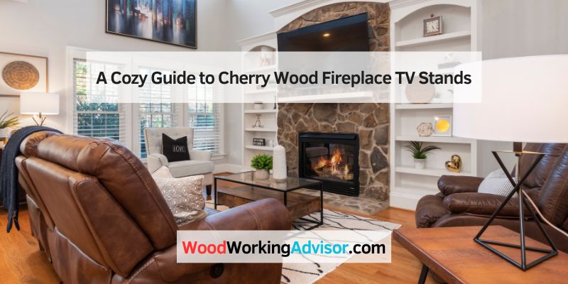 A Cozy Guide to Cherry Wood Fireplace TV Stands