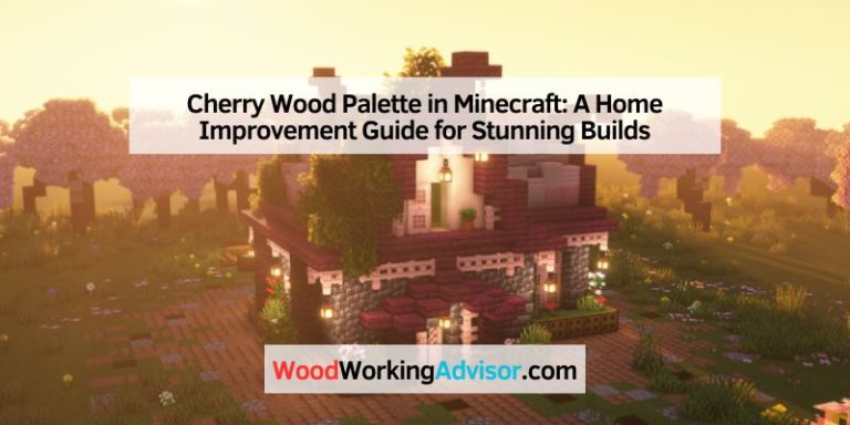 Cherry Wood Palette in Minecraft