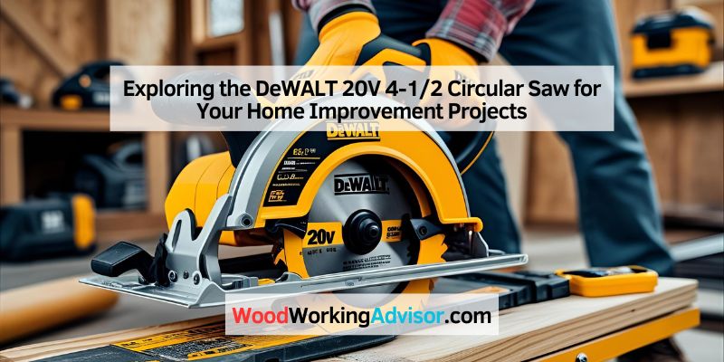 Exploring the DeWALT 20V 4-1/2 Circular Saw for Your Home Improvement Projects