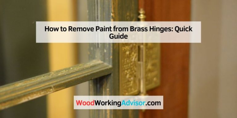 How to Remove Paint from Brass Hinges