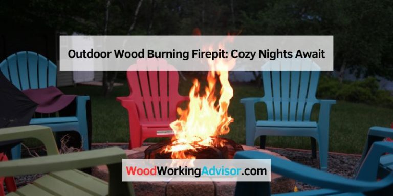 Outdoor Wood Burning Firepit