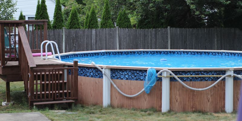 Simple Above Ground Pool Decking Ideas