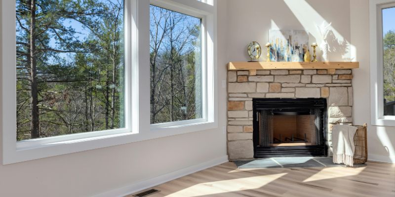 Types of Corner Wood Burning Fireplaces