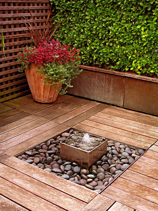 Decking Water Feature Ideas