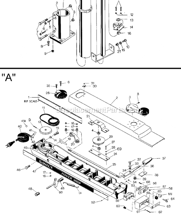 Dewalt Radial Arm Saw Parts