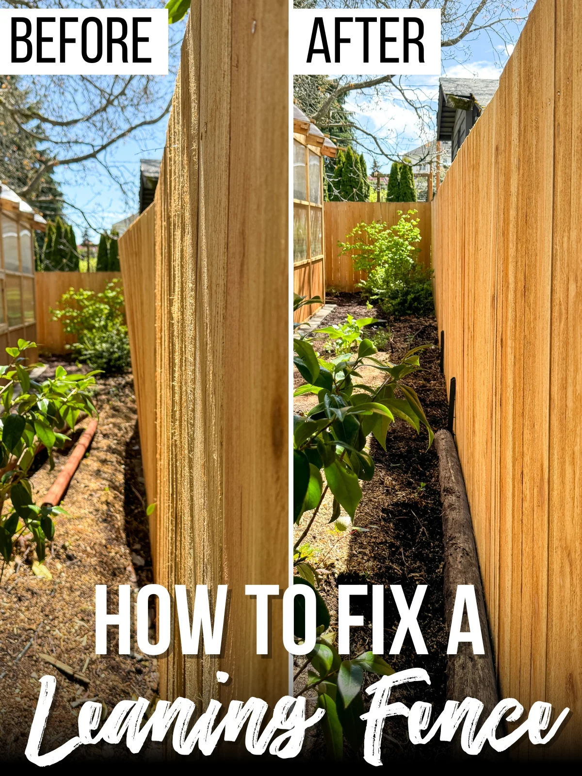 How to Straighten a Wooden Fence Post Without Removing It