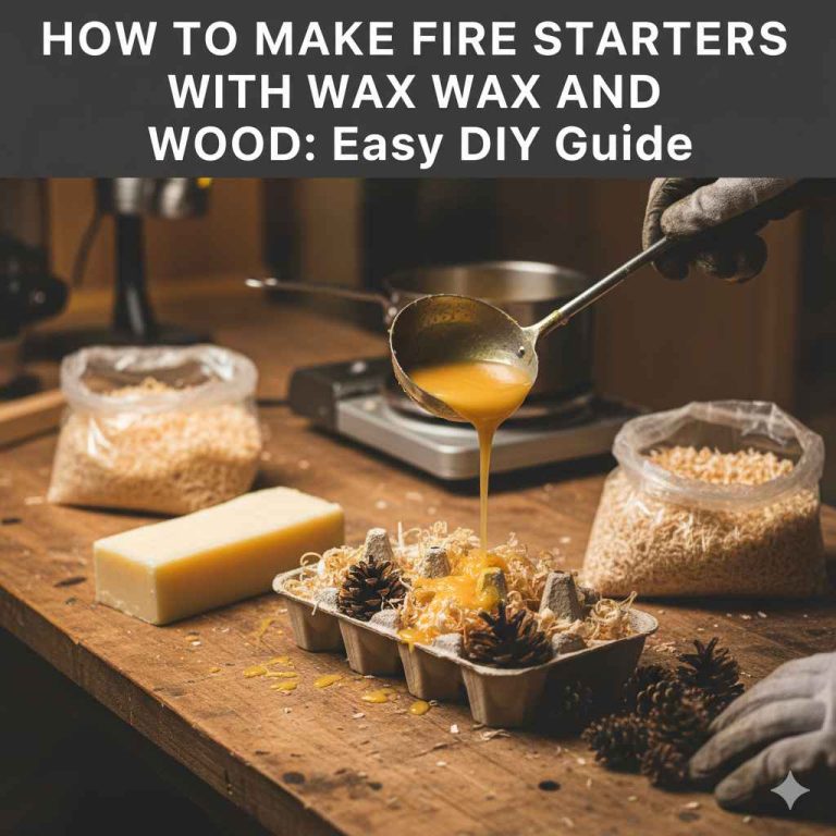 How to Make Fire Starters With Wax And Wood