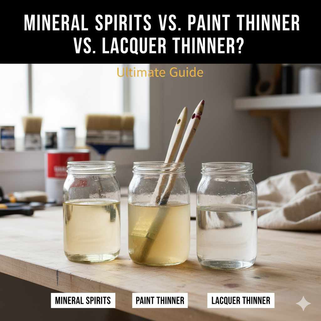 Mineral Spirits Vs Paint Thinner Vs Lacquer Thinner