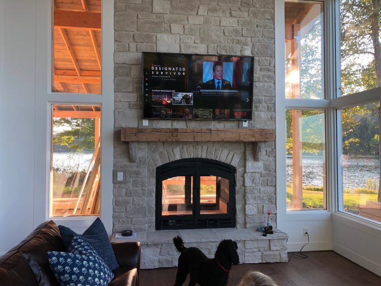 Can You Mount a Tv above a Wood Burning Fireplace