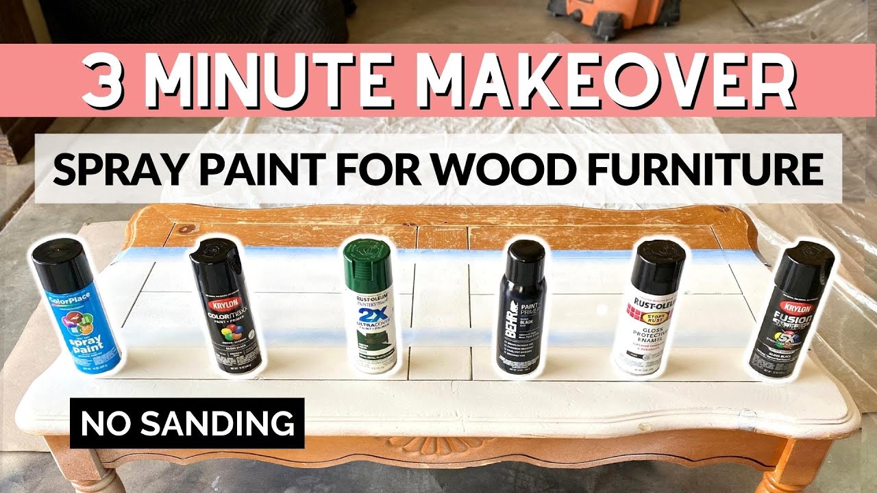Can You Spray Paint Wood Furniture Without Sanding