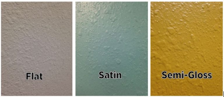 Difference between Flat Satin And Semi Gloss Paint