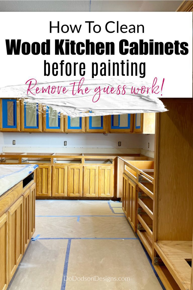 How Do You Clean Kitchen Cabinets before Painting